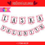 Valentýnská girlanda