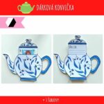 Dárková konvička - šablona k dotvoření