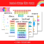 Duhová výzdoba s pastelovými barvami