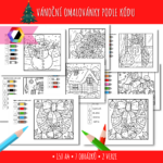 Vánoční vybarvování podle kódu