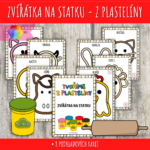 Zvířátka na statku - podložky na plastelínu