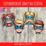 Dárkový obal na lízátka pro malé superhrdiny