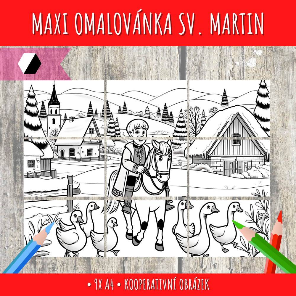 maxiomalovánka svatého martina