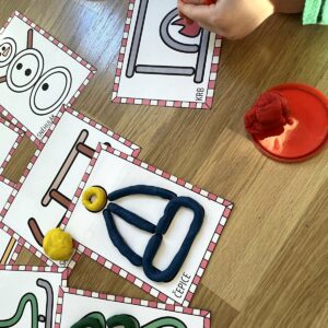 SET podložek na plastelínu 3 zimní podložky na plastelínu