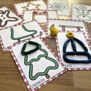 zimní podložky na plastelínu