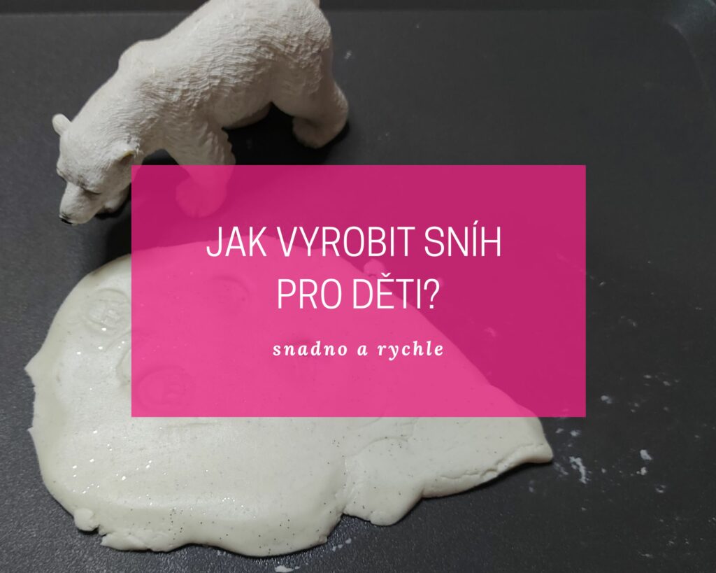 jak vyrobit sníh pro děti