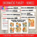 Informační plakáty do školky - dětské nemoci
