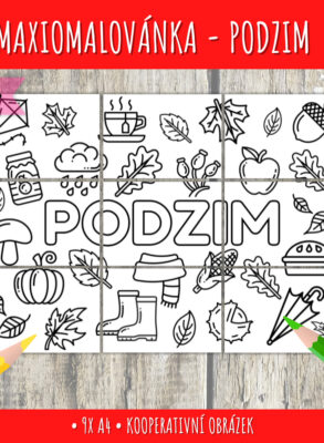maxiomalovánka na podzim