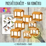 Prosvětlovačky - ptáci na krmítku