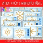 Vločky z nanukových dřívek