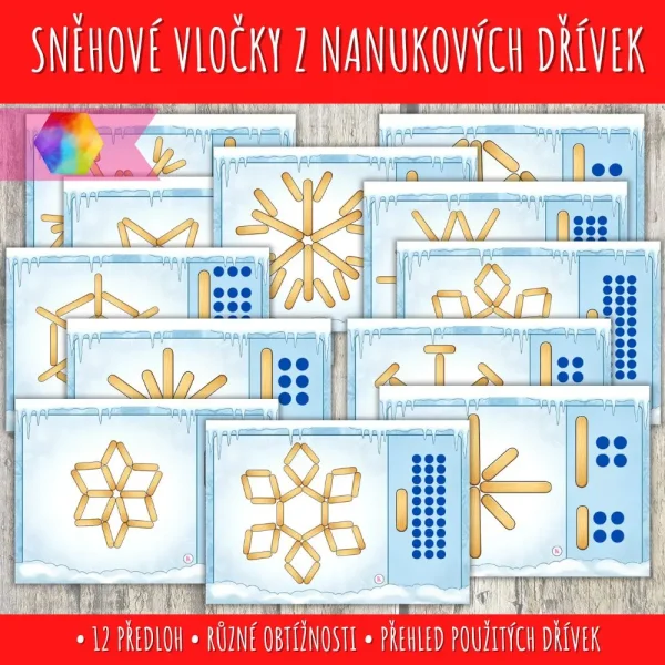 Vločky z nanukových dřívek 1 vločky z nanukových dřívek