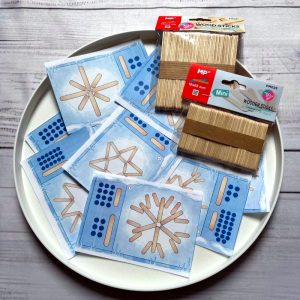 Vločky z nanukových dřívek 3 vločky z nanukových dřívek