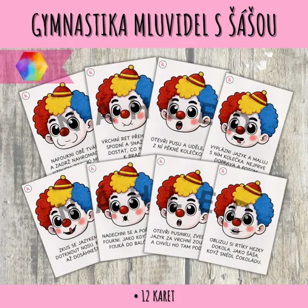 Gymnastika mluvidel s šášou pro rozvoj řeči 1 gymnastika mluvidel s šášou