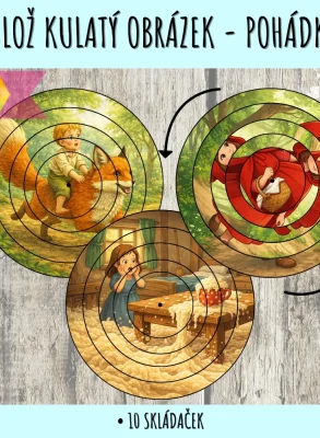 otocne puzzle pohadky