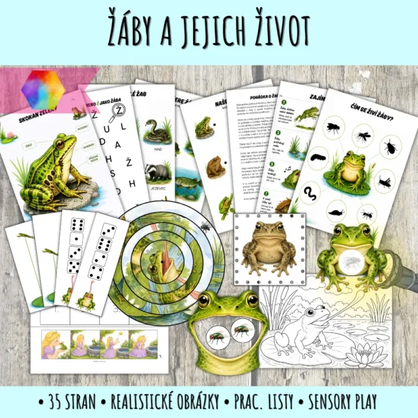 žáby - aktivity pro předškoláky