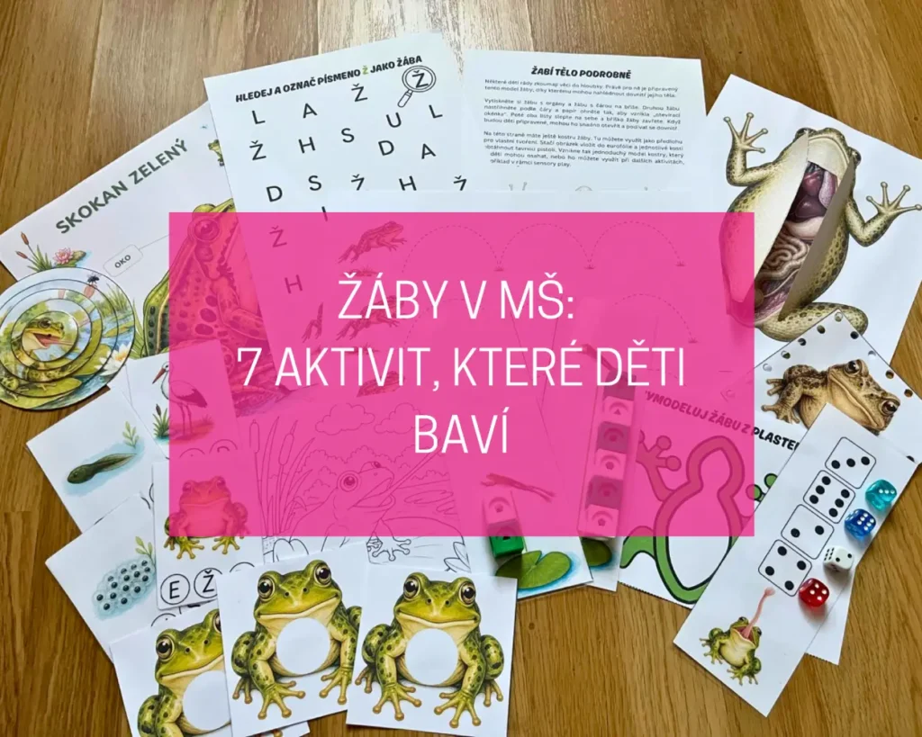 žáby v mateřské škole