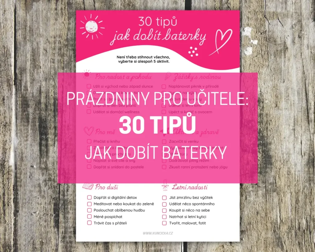 prázdniny pro učitelky