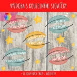 Peříčková výzdoba s kouzelnými slovíčky