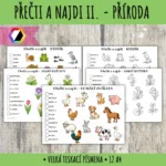 Přečti a najdi II. - příroda