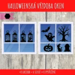 Halloweenská výzdoba oken