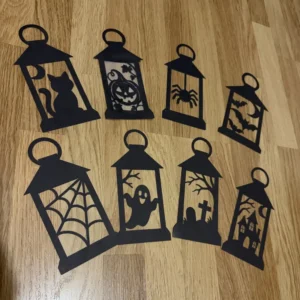 halloweenská výzdoba oken