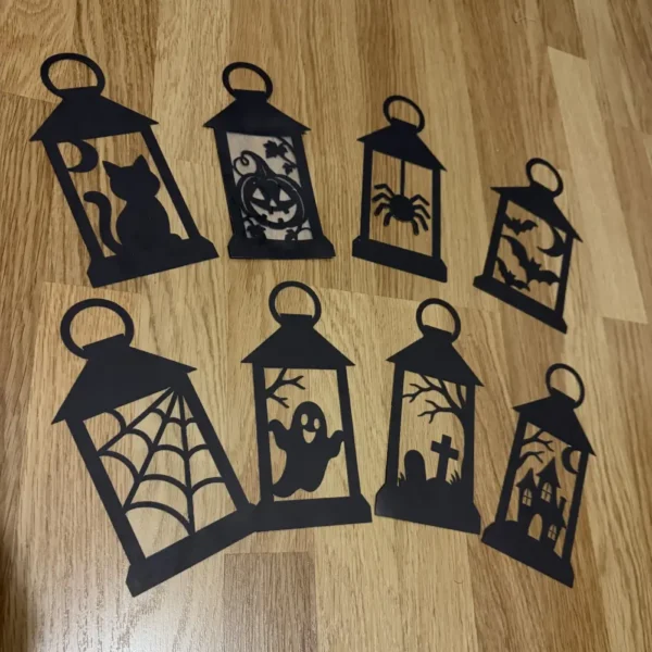 halloweenská výzdoba oken