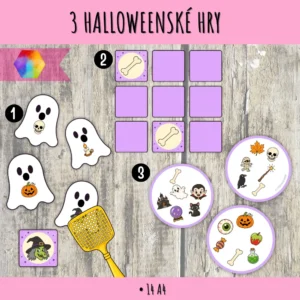 3 halloweenské hry pro děti