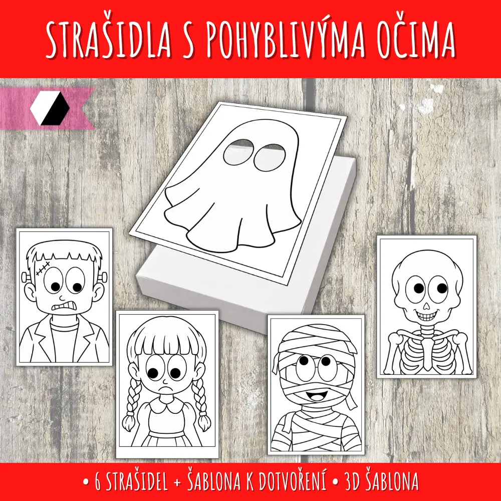 Strašidla s pohyblivýma očima 15 Strašidla s pohyblivýma očima